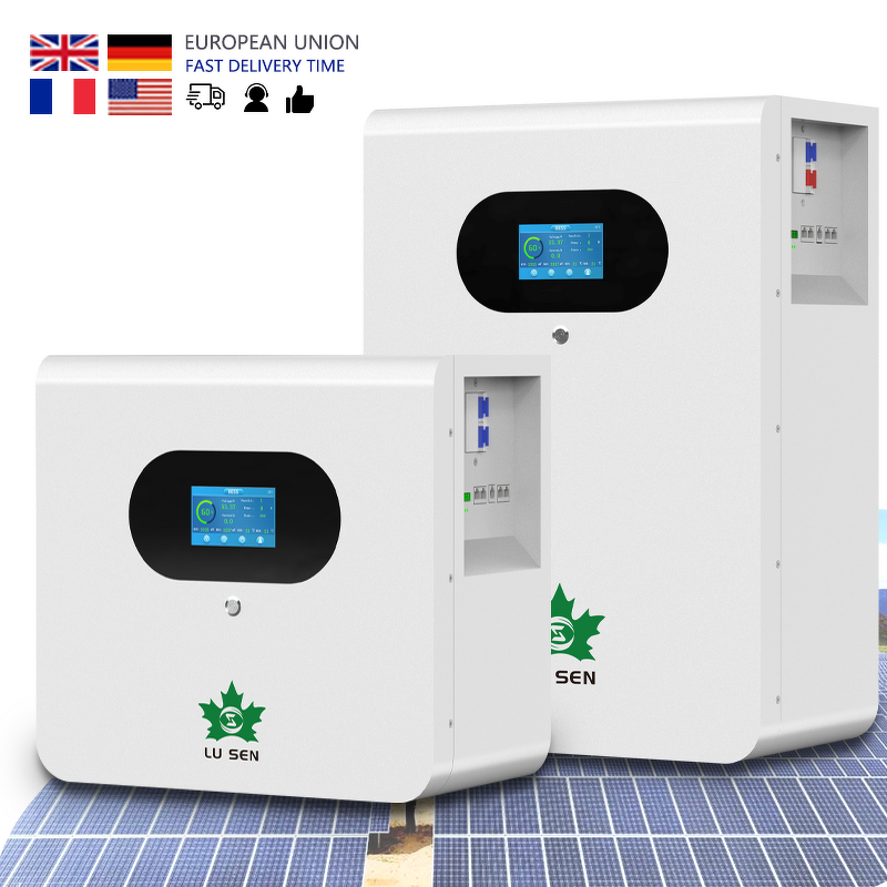 Solar System Manufacturer - Lusen 51.2V Lithium Iron Phosphate Hybrid/Off-Grid Wall-Mounted Smart BMS CAN/Bluetooth/WiFi IP65