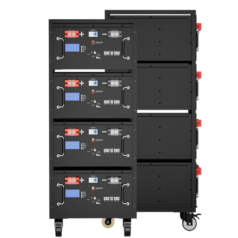 Lithium Battery Box Manufacturer - Custom DIY 100Ah Prismatic with BMS LCD Racks & Enclosure