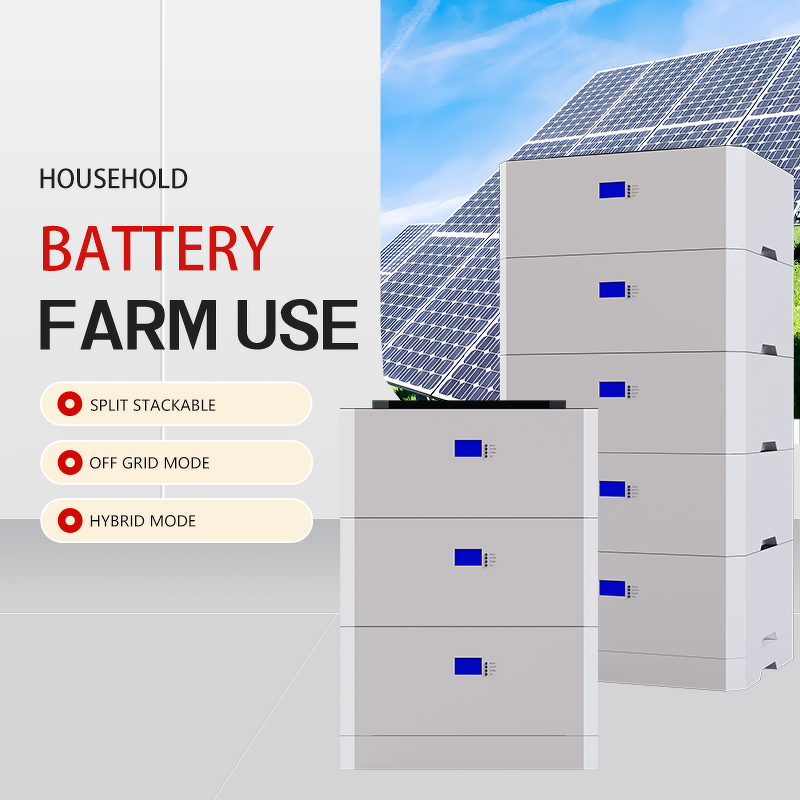 Lifepo4 Battery Manufacturer - 5kWh 10kWh 15kWh Split Stackable IP65 AC 51.2V 6000~10000 Cycles Built-in BMS for Solar Home