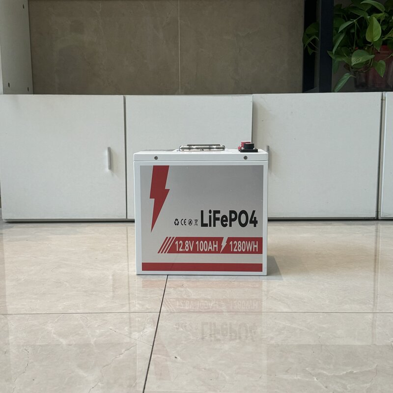 LiFePO4 Battery Pack Manufacturer - Lusen 12.8V 4-Cell 100/120/135/200Ah for Golf Cart RV Campers Built-in Bluetooth 6000 Cycles