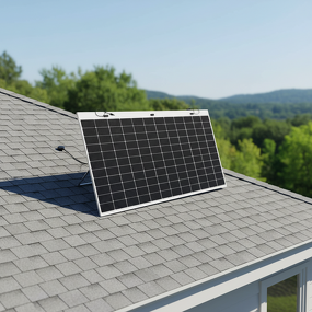 Solar Panel Manufacturer - Lusen HJT Half Cut Bifacial 550W 16.49%-17.52% Efficiency Pure Black Glass Front Aluminium