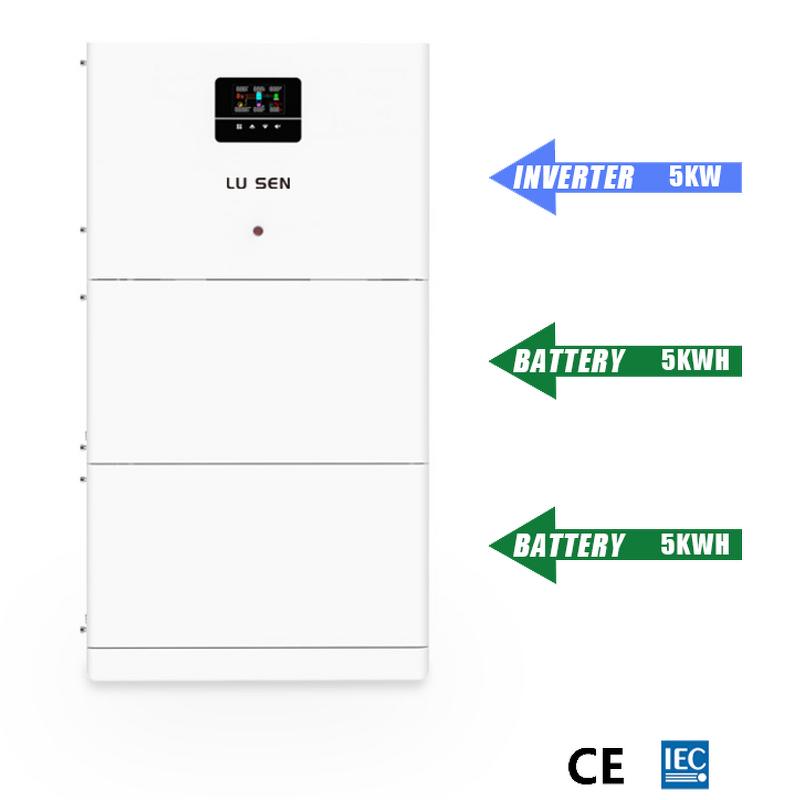 Lithium Ion Battery Storage System Manufacturer - Lusen Split Stackable 5-10kW AC IP65 Waterproof Hybrid Grid Home Appliances