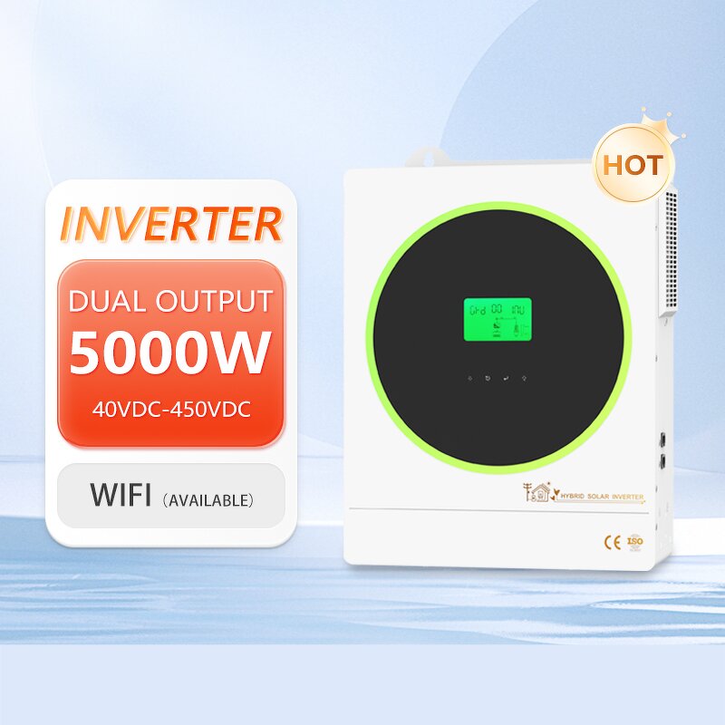 Hybrid Solar Inverter Manufacturer - 24V Pure Sine Wave IP65 MPPT 110/120Vac Single Phase 60Hz for Off-Grid System
