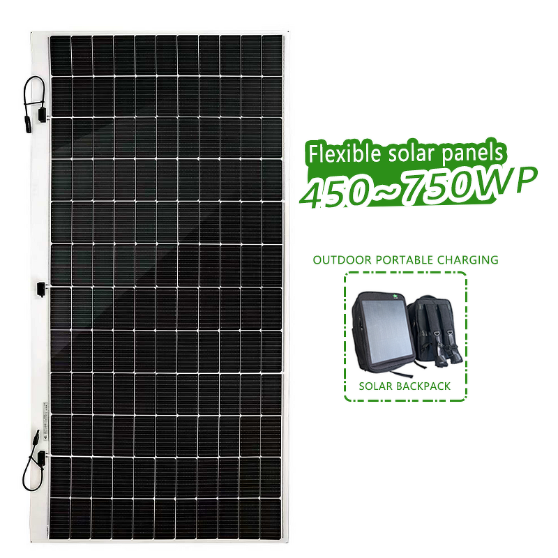 Solar Panel Manufacturer - Lusen HJT Half Cut Bifacial 550W 16.49%-17.52% Efficiency Pure Black Glass Front Aluminium