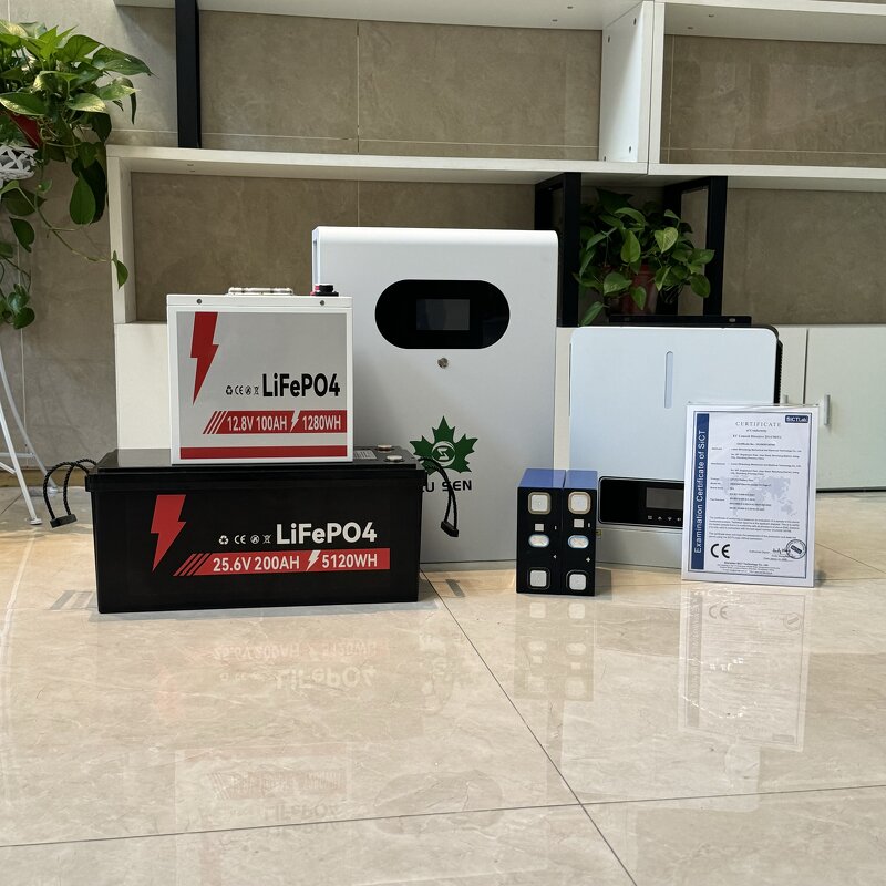 LiFePO4 Battery Pack Manufacturer - Lusen 12V 100/120/135/200Ah for Golf Cart RV Campers Built-in Bluetooth 6000 Cycles