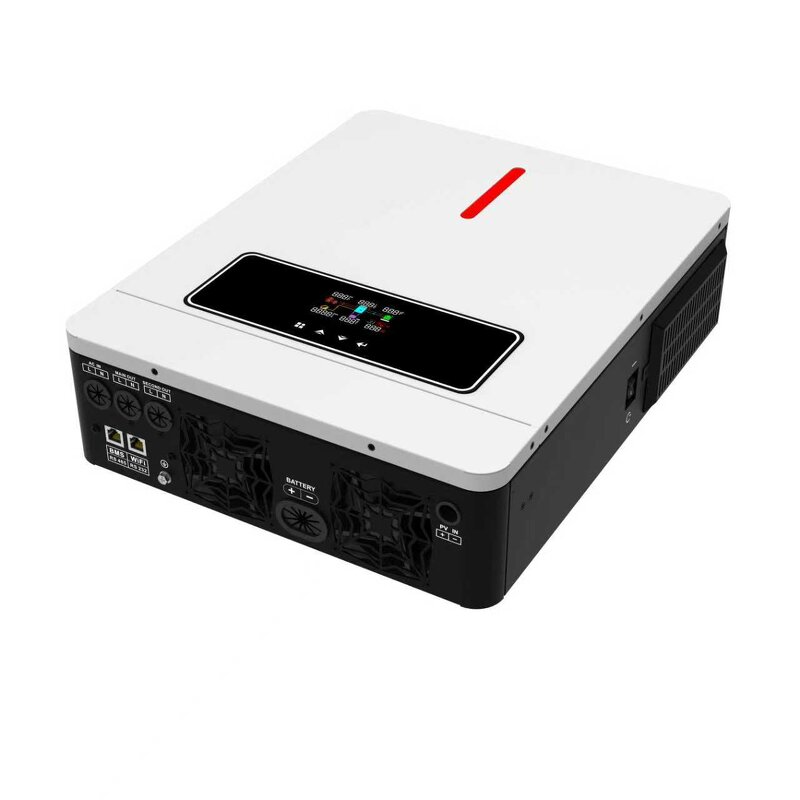 Solar String Inverter Manufacturer - Single 4-8kW 220-230V 50Hz MPPT Pure Sine Wave LCD Display IP65 Hybrid Grid WiFi