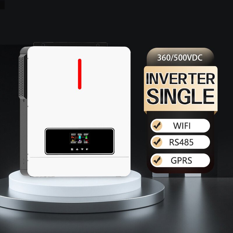 Solar String Inverter Manufacturer - Single 4kw 6kw 8kw 220Vac MPPT Pure Sine Wave LCD Display IP65 Grid Tie