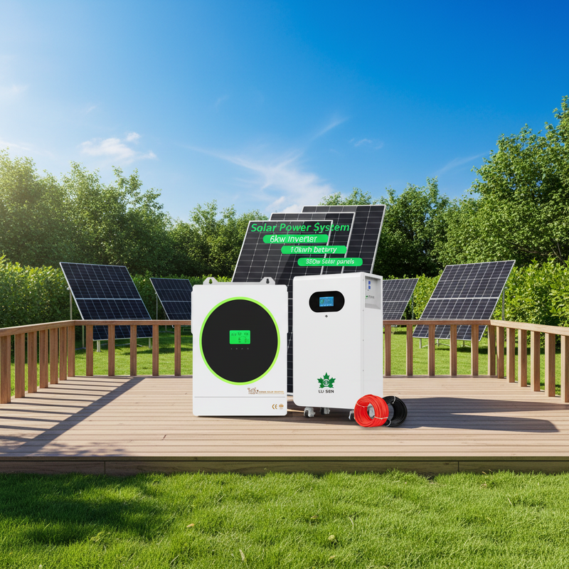 Hybrid Solar System Manufacturer - 5-10KW Residential with LiFePO4 Battery MPPT PWM CAN