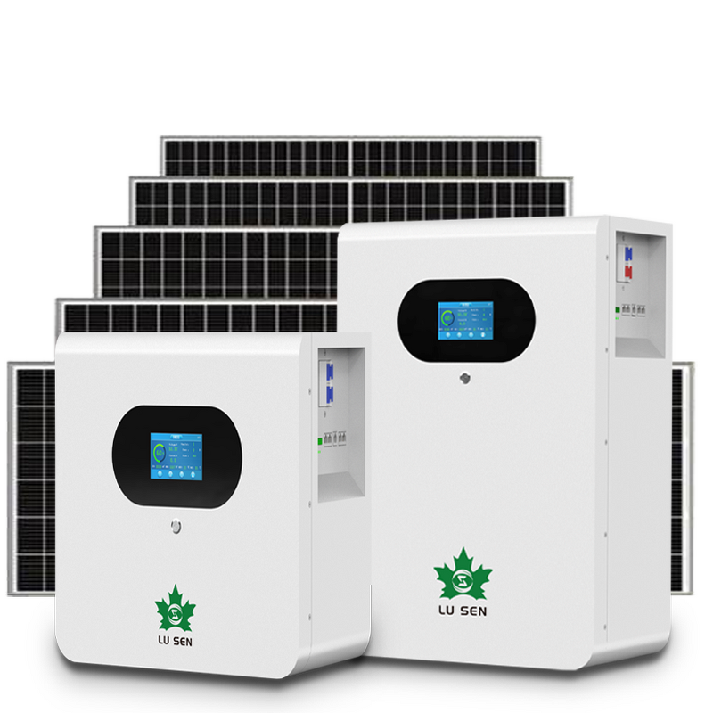 Solar System Manufacturer - Lusen 51.2V Lithium Iron Phosphate Hybrid/Off-Grid Wall-Mounted Smart BMS CAN/Bluetooth/WiFi IP65
