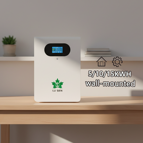 Solar System Manufacturer - Lusen 51.2V Lithium Iron Phosphate Hybrid/Off-Grid Wall-Mounted Smart BMS CAN/Bluetooth/WiFi IP65