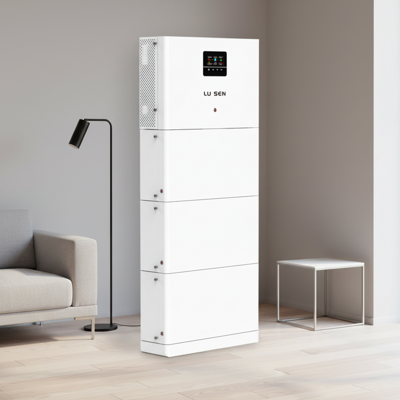 Lithium Ion Battery Storage System Manufacturer - Lusen Split Stackable 5-10kW AC IP65 Hybrid Grid 10kWh CAN 200Ah Portable