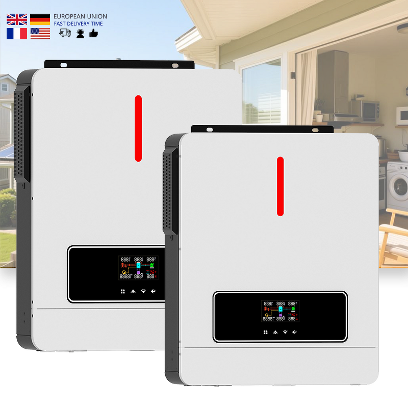 Solar String Inverter Manufacturer - Single 4-8kW 220-230V 50Hz MPPT Pure Sine Wave LCD Display IP65 Hybrid Grid WiFi