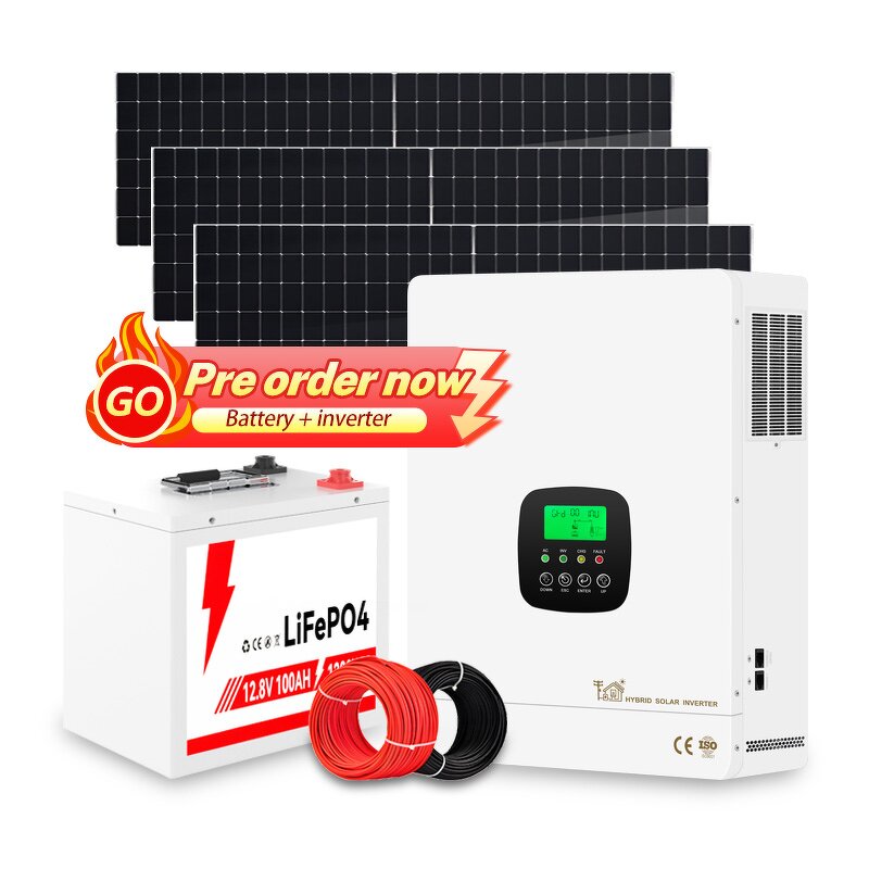 Hybrid Solar Energy System Manufacturer - Grid 5KW 1.2KW Monocrystalline MPPT Lifepo4 Inverter Home 10 kW