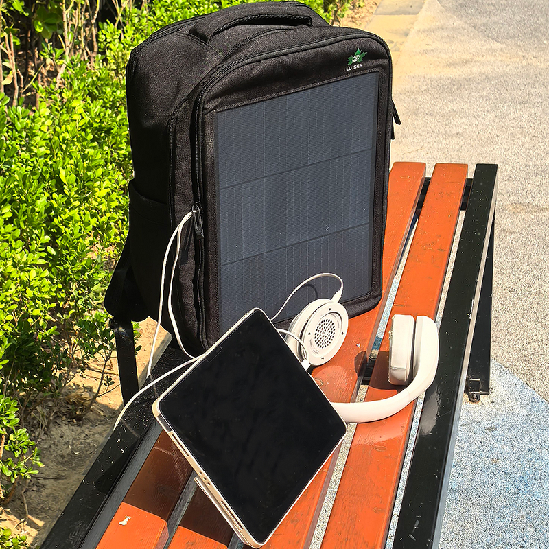 Solar Panel Backpack Manufacturer - 14W Mono PERC with 20L USB/Type-C Dual Output Capacity