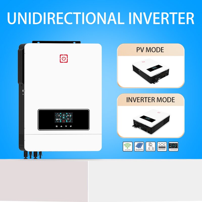 Solar Inverter Manufacturer - Lusen Home Hybrid On-Grid 4KW-6KW 220V MPPT Pure Sine Wave IP65 AC