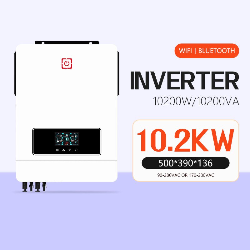 Solar Inverter Manufacturer - 6Kw 8Kw 10Kw 12Kw Dual Triple String MPPT Home DC/AC Single Phase IP65 On-Grid 48VDC 240VAC