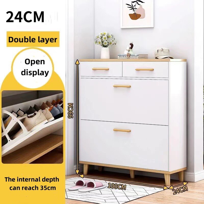 Shoes Storage Rack Manufacturer - Household Slim Wooden Door Organizer