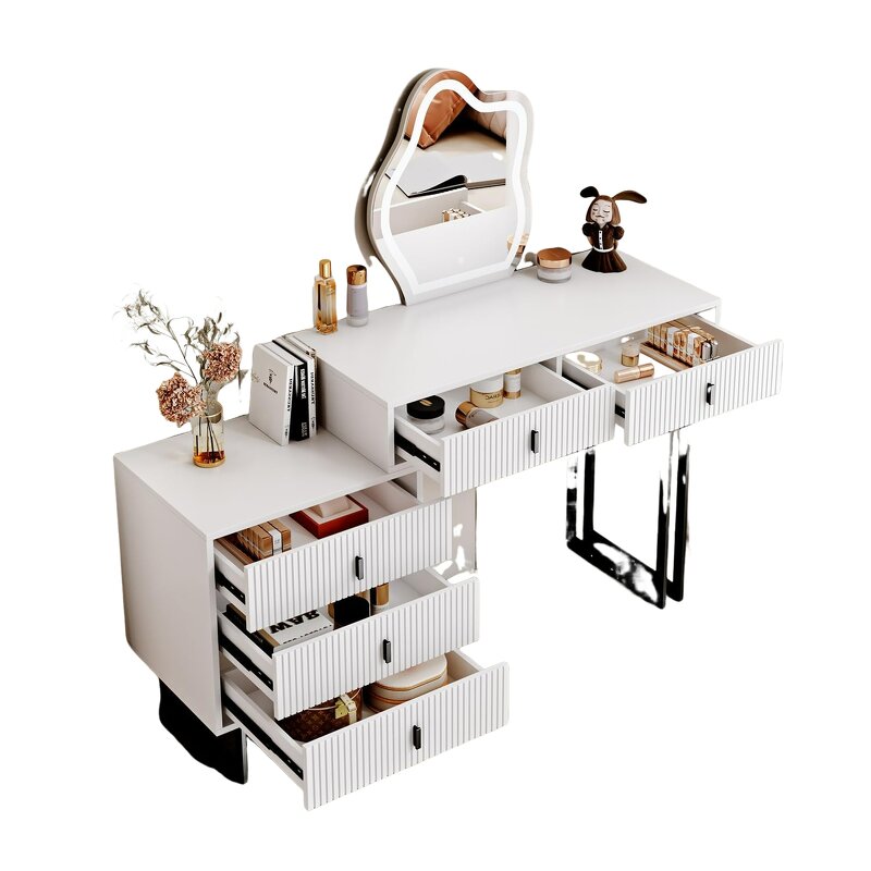 Dressing Table Manufacturer - Makeup Table with LED Mirror & Light