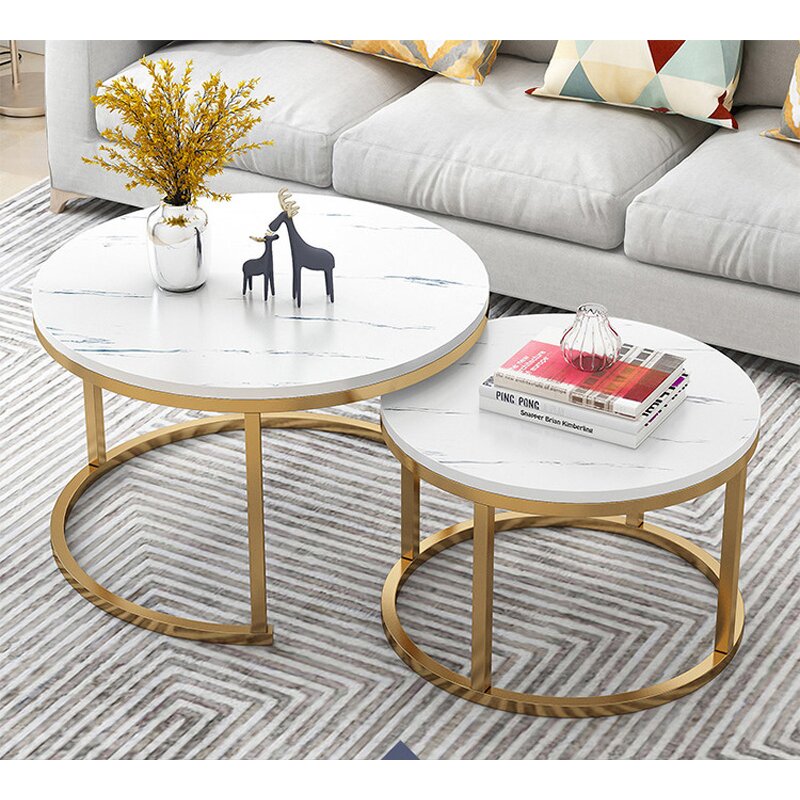 Coffee Table Manufacturer - Round Glass Modern TV Stand for Living Room
