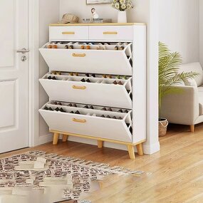 Shoes Storage Rack Manufacturer - Household Slim Wooden Door Organizer