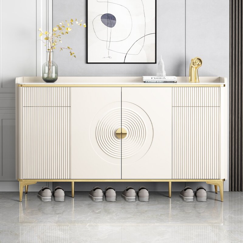 Shoes Storage Rack Manufacturer - Rotate Wooden Cabinet for Store Display