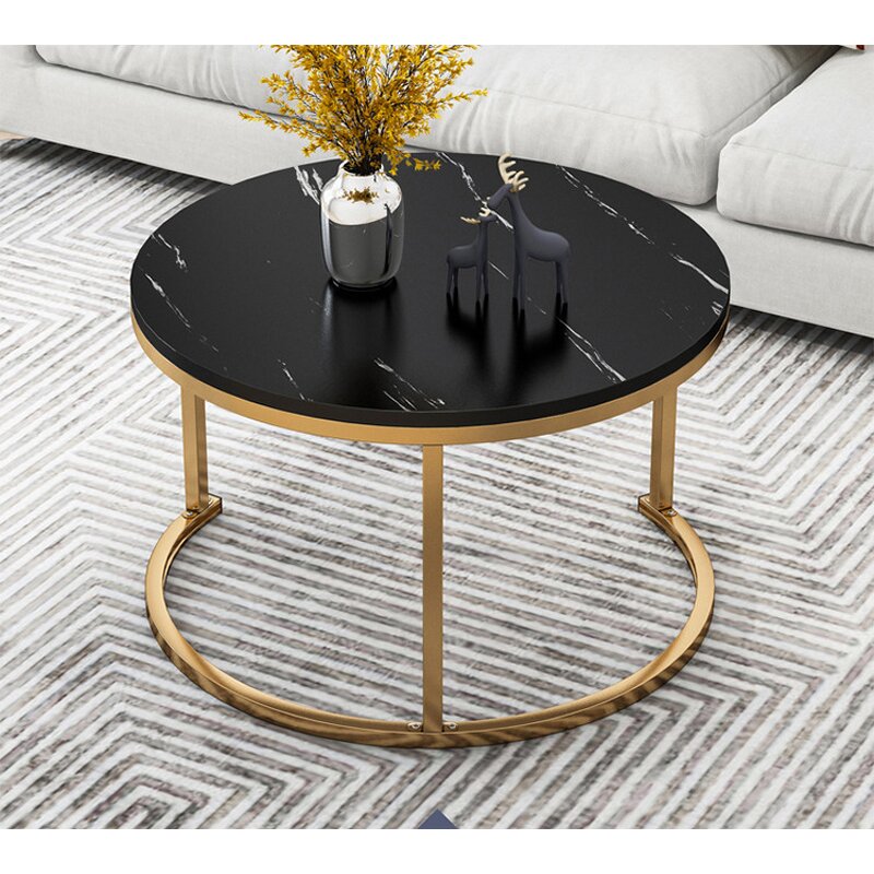 Coffee Table Manufacturer - Round Glass Modern TV Stand for Living Room