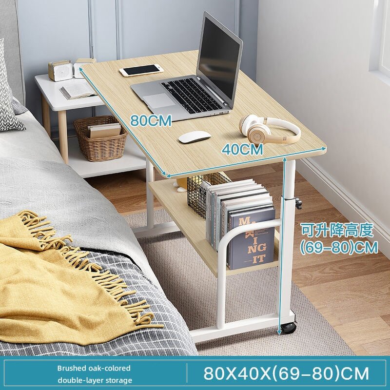 Children's Desk Manufacturer - Manual Height Adjustable Wooden with Storage & Wheels