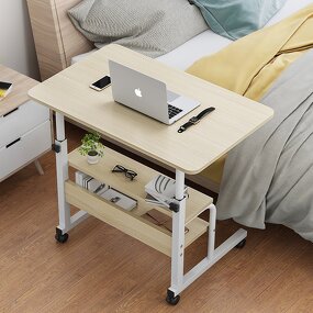 Children's Desk Manufacturer - Manual Height Adjustable Wooden with Storage & Wheels