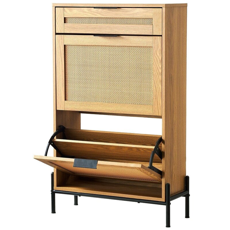 Shoes Storage Rack Manufacturer - Men Rotate Wooden Portable for Display