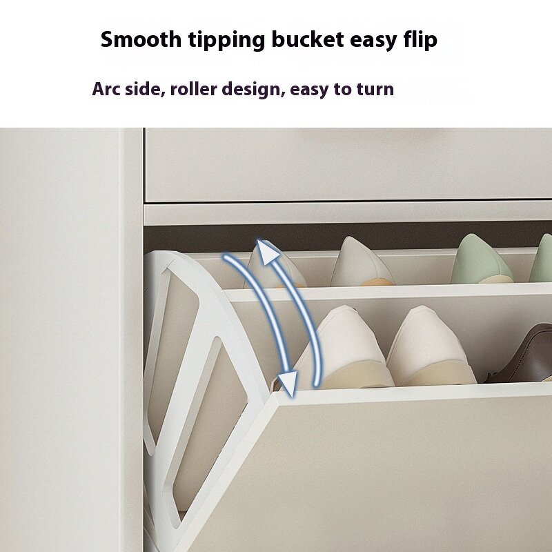 Shoe Cabinet Manufacturer - Modern Indoor Wooden Hot Selling with Tipping Bucket