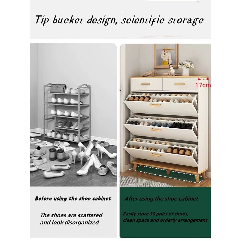 Shoes Storage Rack Manufacturer - Household Slim Wooden Door Organizer