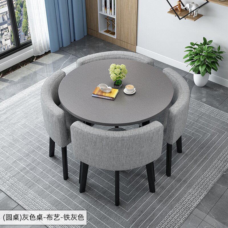 Dining Table Set Manufacturer - Outdoor Light Blue Baby Modern for 6