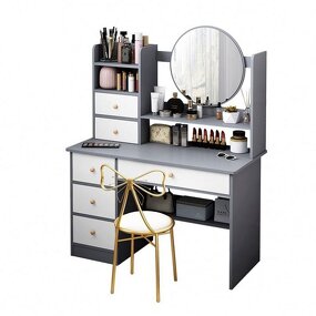 Dressing Table Manufacturer - Luxury American Style with Mirror & Drawer