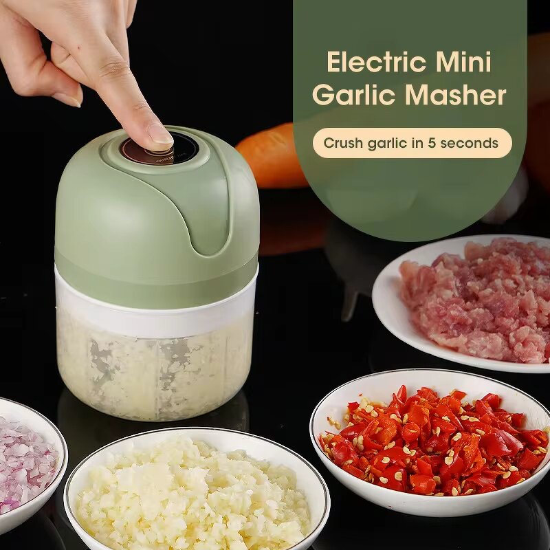 Food Chopper Manufacturer - Hand Press Electric Garlic & Onion Cutter