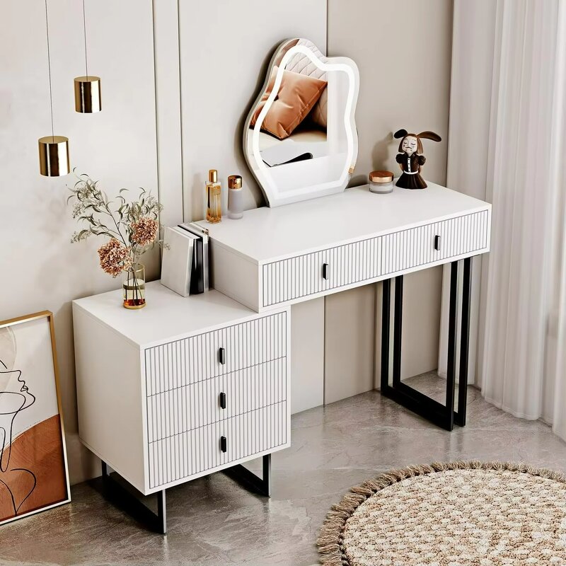 Dressing Table Manufacturer - Makeup Table with LED Mirror & Light