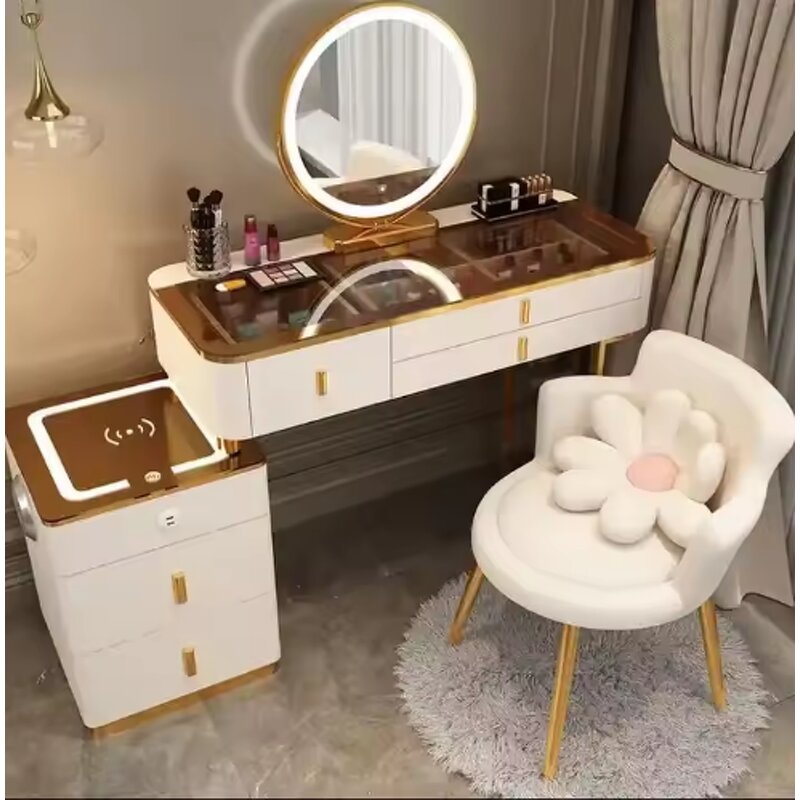 Dressing Table Manufacturer - Small Cheap Glass with Full Length LED Light Mirror