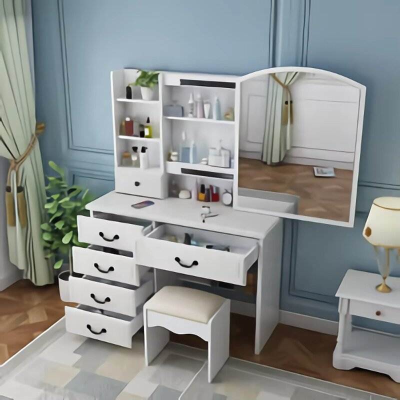 Vanity Table Manufacturer - Modern Hot Selling with LED Lights & Drawer for Woman