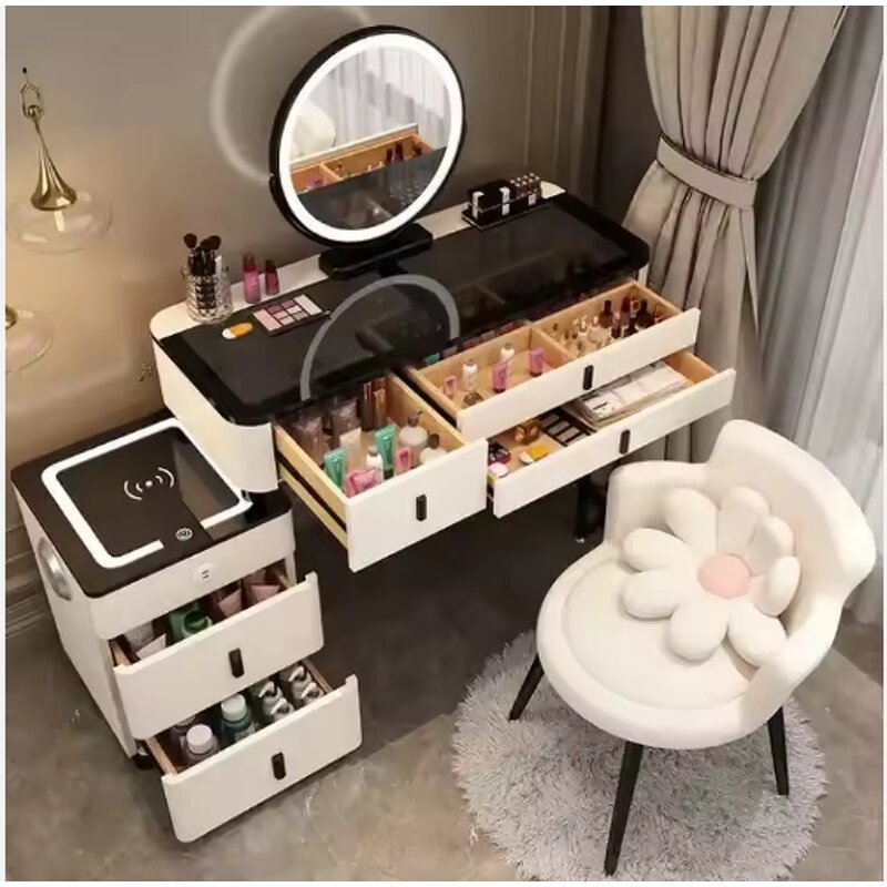 Dressing Table Manufacturer - Small Cheap Glass with Full Length LED Light Mirror