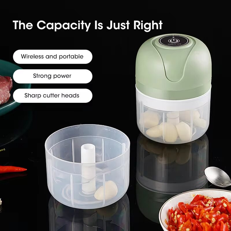 Food Chopper Manufacturer - Hand Press Electric Garlic & Onion Cutter