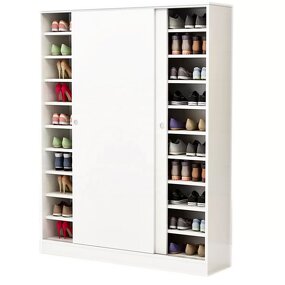 Shoes Storage Rack Manufacturer - 360 Rotate Wooden Modern for Store Display