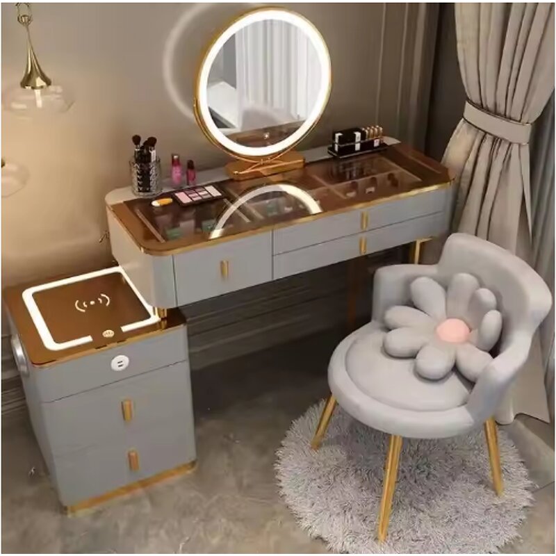 Dressing Table Manufacturer - Small Cheap Glass with Full Length LED Light Mirror