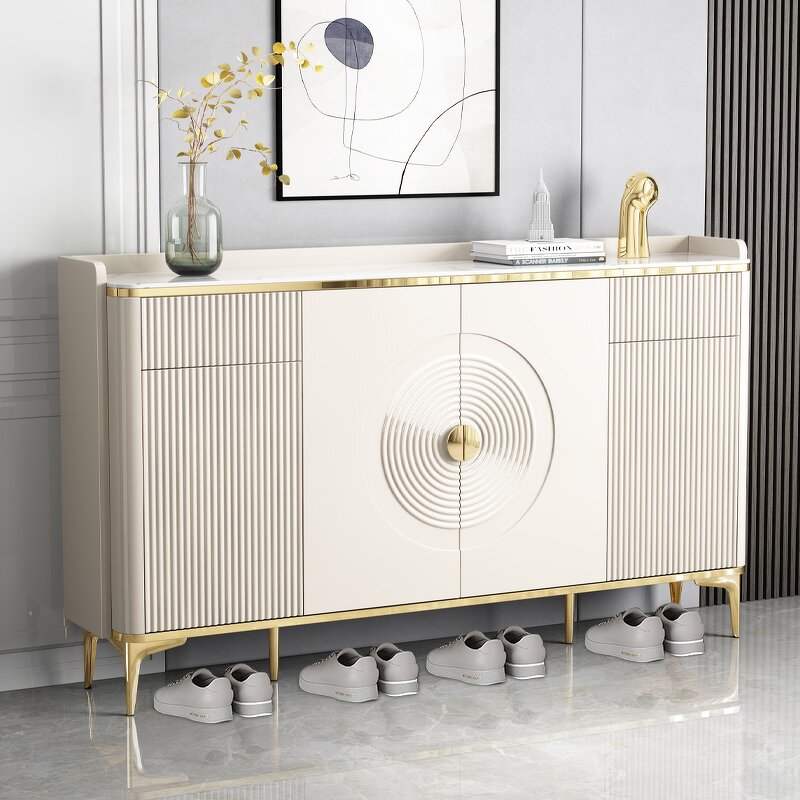 Shoes Storage Rack Manufacturer - Rotate Wooden Cabinet for Store Display