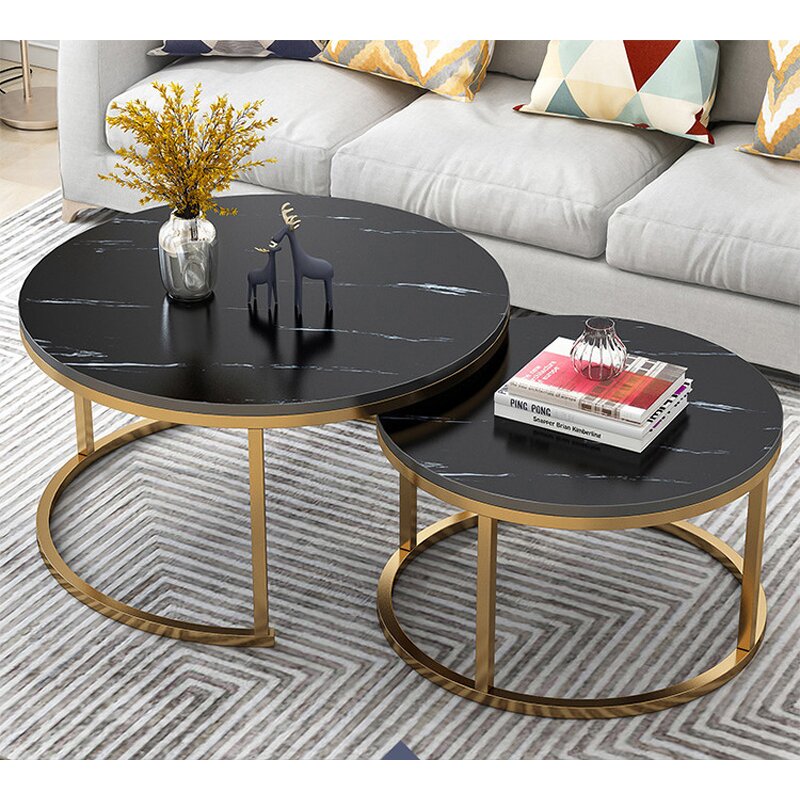Coffee Table Manufacturer - Round Glass Modern TV Stand for Living Room