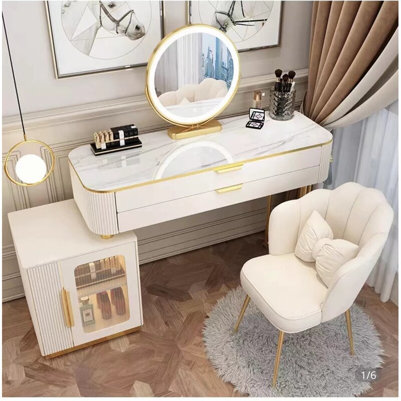 Dressing Table Manufacturer - Small Cheap with Full Length LED Mirror & Light