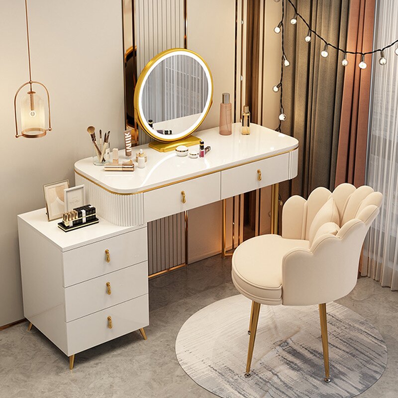 Dressing Table Manufacturer - Small Cheap with Full Length LED Mirror & Light