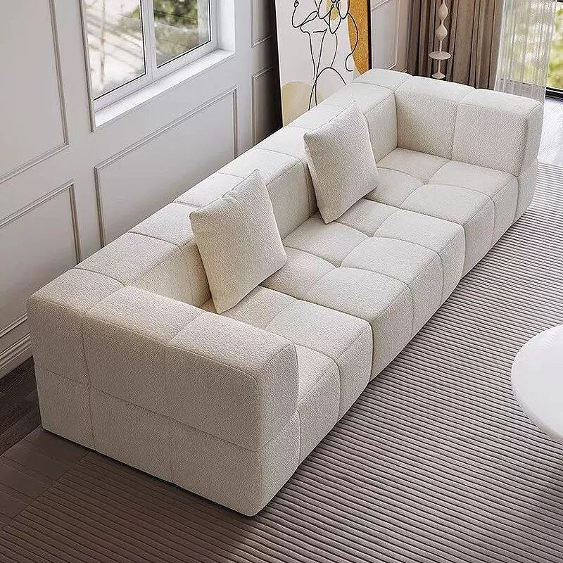 Sofa Set Manufacturer - Living Room Soft Bed Couch with Plush Blanket