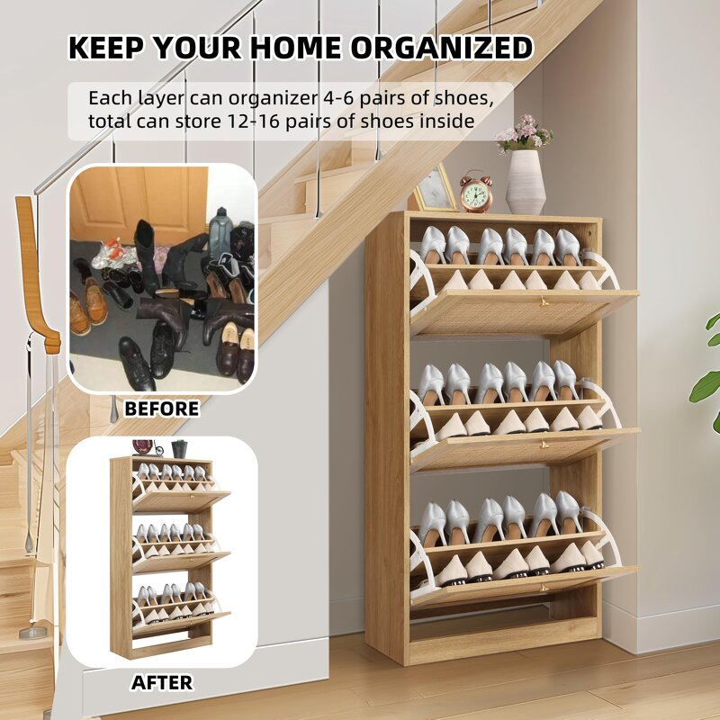 Shoes Storage Rack Manufacturer - Men Rotate Wooden Portable for Display