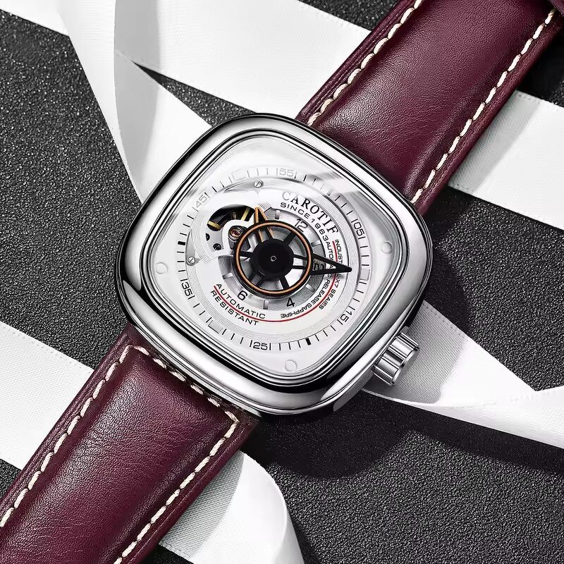 Men's Flywheel Watch Manufacturer - Luxury Clous De Paris Dial 5Bar Waterproof Automatic Seagull Movement