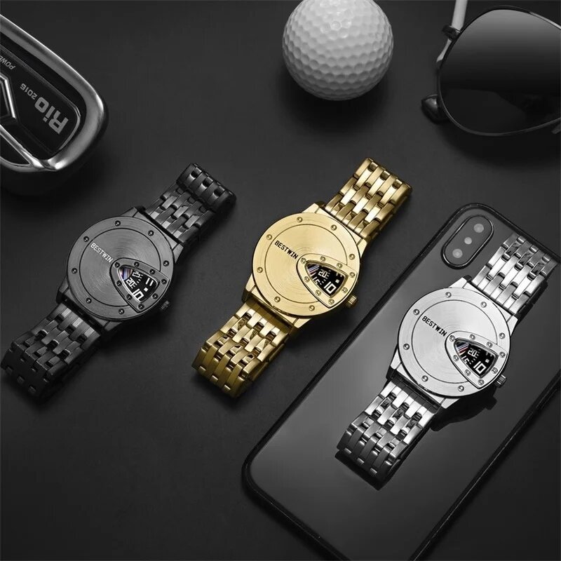 Men's Luxury Watch Manufacturer - 912 Trend Cool Stainless Steel Technology Fashion Brand Quartz