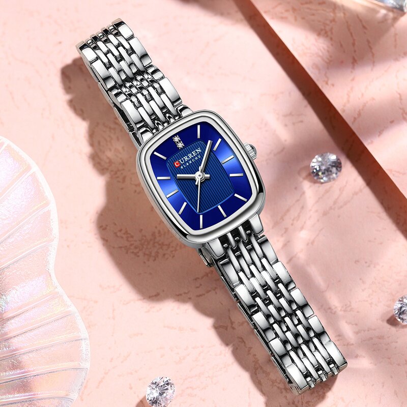 Women's Quartz Wristwatch Manufacturer - For CURREN 9093 Simple Gold Silvery Steel Strap Fashion Leisure Diamond Alloy Gift